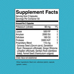 Hi Lipase label detail signals enzyme-rich formula for lipid digestion.