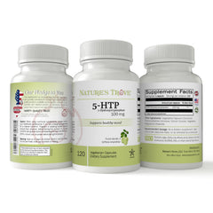 Nature's Trove lab-tested 5-HTP purity badge signals quality.