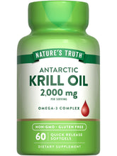 Nature's Truth Antarctic Krill Oil bottle—daily omega-3 source for wellness.