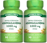 Nature's Truth Ashwagandha capsules bottle front view for daily wellness support.