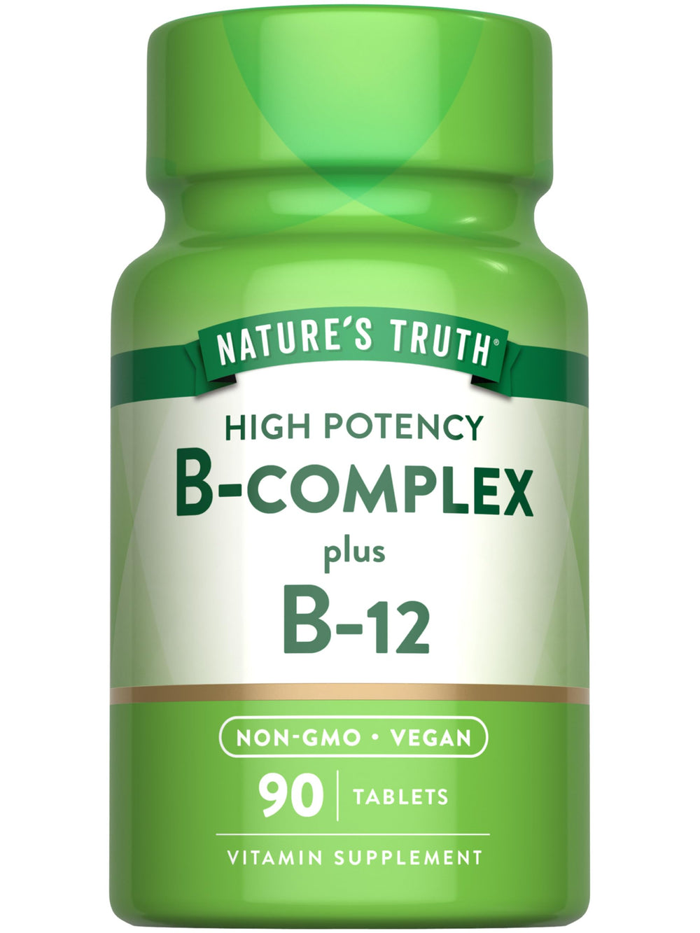 Nature's Truth B-Complex for women and men tablets pack supports daily wellness.