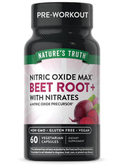 Nature's Truth Beet Root Capsules bottle front showing vegan, non-GMO supplement for daily wellness