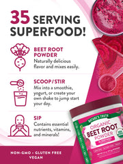 Nature's Truth beet root powder in a smoothie showing versatility