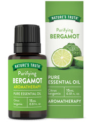 Nature's Truth Bergamot oil bottle with citrus aroma for diffusers