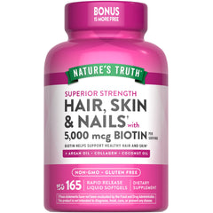Nature's Truth biotina para cabello saludable en botella