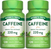 Nature's Truth caffeine pills with green tea extract offer a convenient energy lift for busy mornings.
