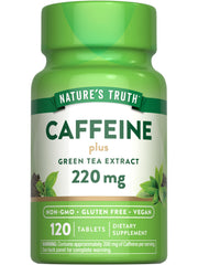 Nature's Truth caffeine pills bottle offering convenient energy support