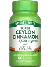 Nature's Truth Ceylon Cinnamon capsules bottle; convenient daily wellness support