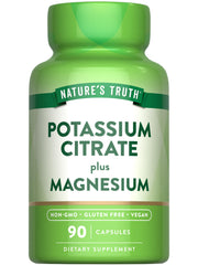 Nature's Truth cápsulas de citrato de potasio y magnesio para uso diario