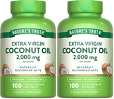Nature's Truth coconut oil softgels in bottle for convenient daily use