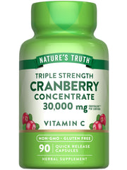 Nature's Truth Cranberry Concentrate bottle showing high-potency daily support