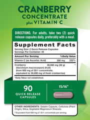 Nature's Truth Cranberry Concentrate capsule close-up for easy supplementation