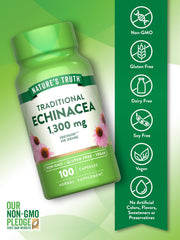 Nature's Truth Echinacea Extract Capsules vegan capsules close-up emphasizes plant-based convenience for daily routines