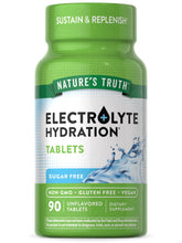Nature's Truth electrolyte tablets bottle front view for sugar-free hydration on the go