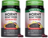 Nature's Truth Horny Goat Weed Gummies bottle front vegan gluten free wellness option.