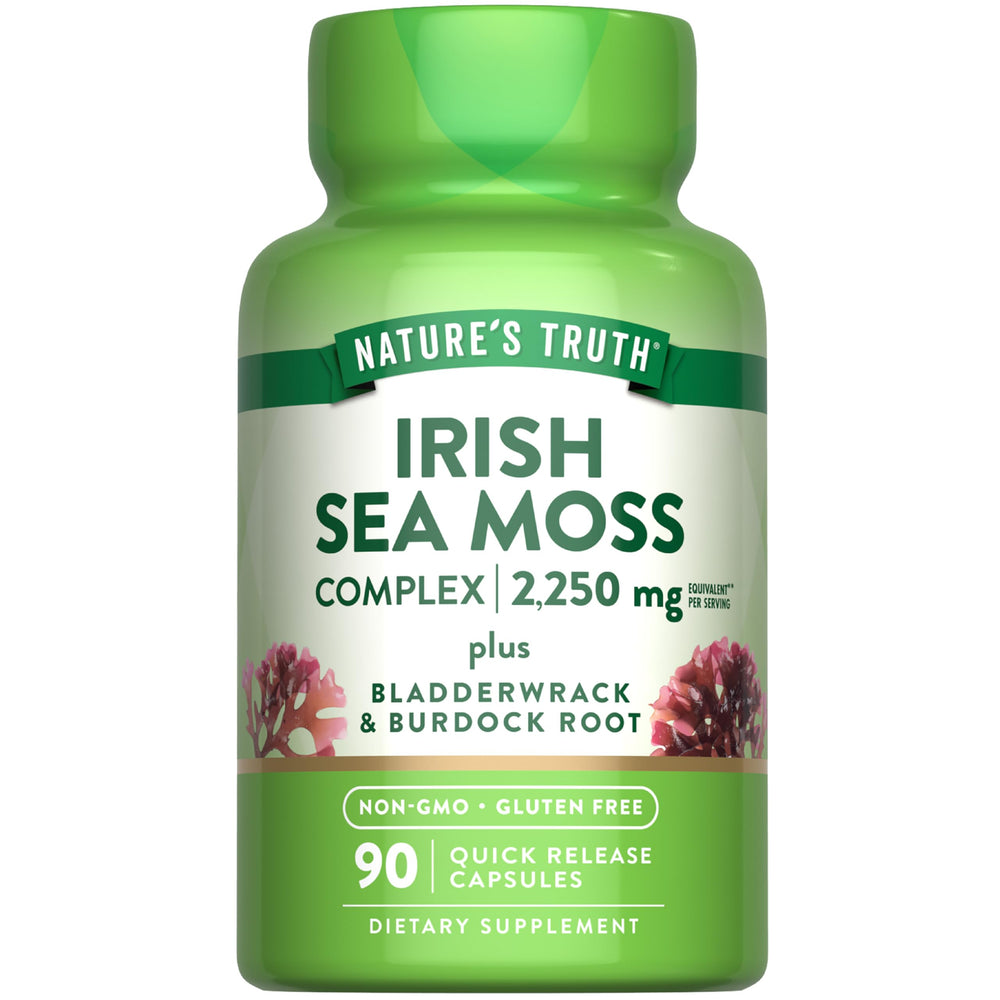 Nature's Truth Irish Sea Moss Capsules bottle front for daily wellness support