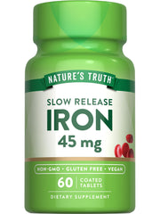 Nature's Truth Iron Supplement 45mg bottle shown for daily mineral support