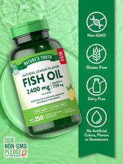Nature's Truth lemon-flavored softgels offer a palatable omega-3 routine