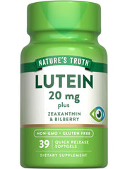Nature's Truth Lutein and Zeaxanthin softgels bottle for daily eye support.