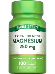 Nature's Truth Magnesium 250 mg caplets bottle for daily use