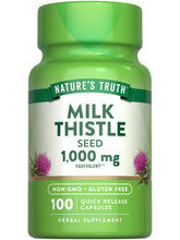 Nature's Truth Milk Thistle Seed Extract bottle for daily wellness support.
