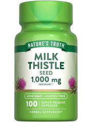 Nature's Truth Milk Thistle Seed Extract bottle for daily wellness support.