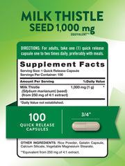 Nature's Truth Milk Thistle capsules for easy daily use.