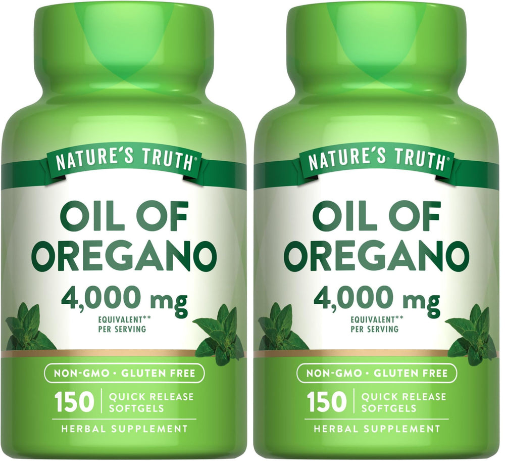 Nature's Truth Oil of Oregano Softgels bottle front for daily phytonutrient support