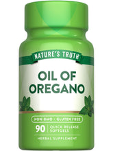 Nature's Truth oregano oil softgels bottle front for easy daily use.