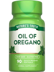 Nature's Truth oregano oil softgels bottle front for easy daily use.
