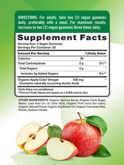 Nature's Truth gummies apple-flavored bite with soft texture for on-the-go routine.