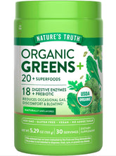 Nature's Truth Organic Greens Blend Powder bottle ready for a daily nutrition boost.