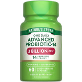Nature's Truth Probiotics bottle front for daily gut support.