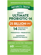 Nature's Truth probiotics bottle front for daily gut support and easy use.
