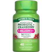 Nature's Truth Probiotics for Women bottle with 40 vegetarian capsules for daily support