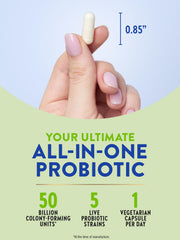 Nature's Truth Raw Flora capsules demonstrating vegetarian supplement form
