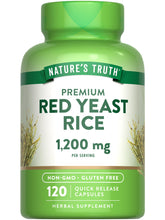 Nature's Truth Red Yeast Rice capsules bottle 1200 mg for daily wellness
