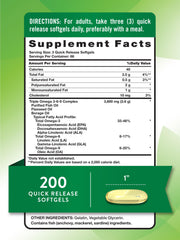 Nature's Truth Triple Omega 3-6-9 softgels close-up for easy daily supplementation