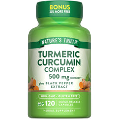 Nature's Truth Turmeric Curcumin 500mg bottle for daily herbal support