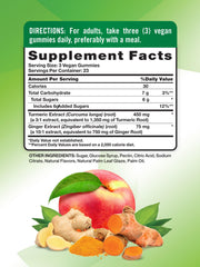 Close-up of Nature's Truth gummies showing peach flavor and soft texture