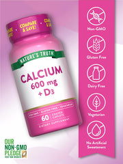 Nature's Truth trail-friendly label and vegetarian caplets, non-GMO and gluten-free.
