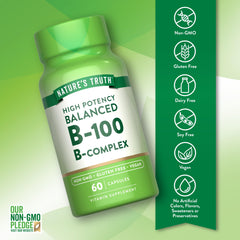 Close-up of vegan capsules in Nature's Truth bottle.