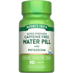 Nature's Truth Water Pill Potassium bottle with hydration sign on label.
