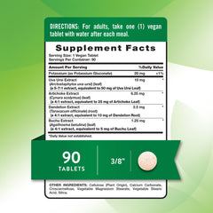 Nature's Truth Water Pill Potassium tablets close-up for easy daily use.