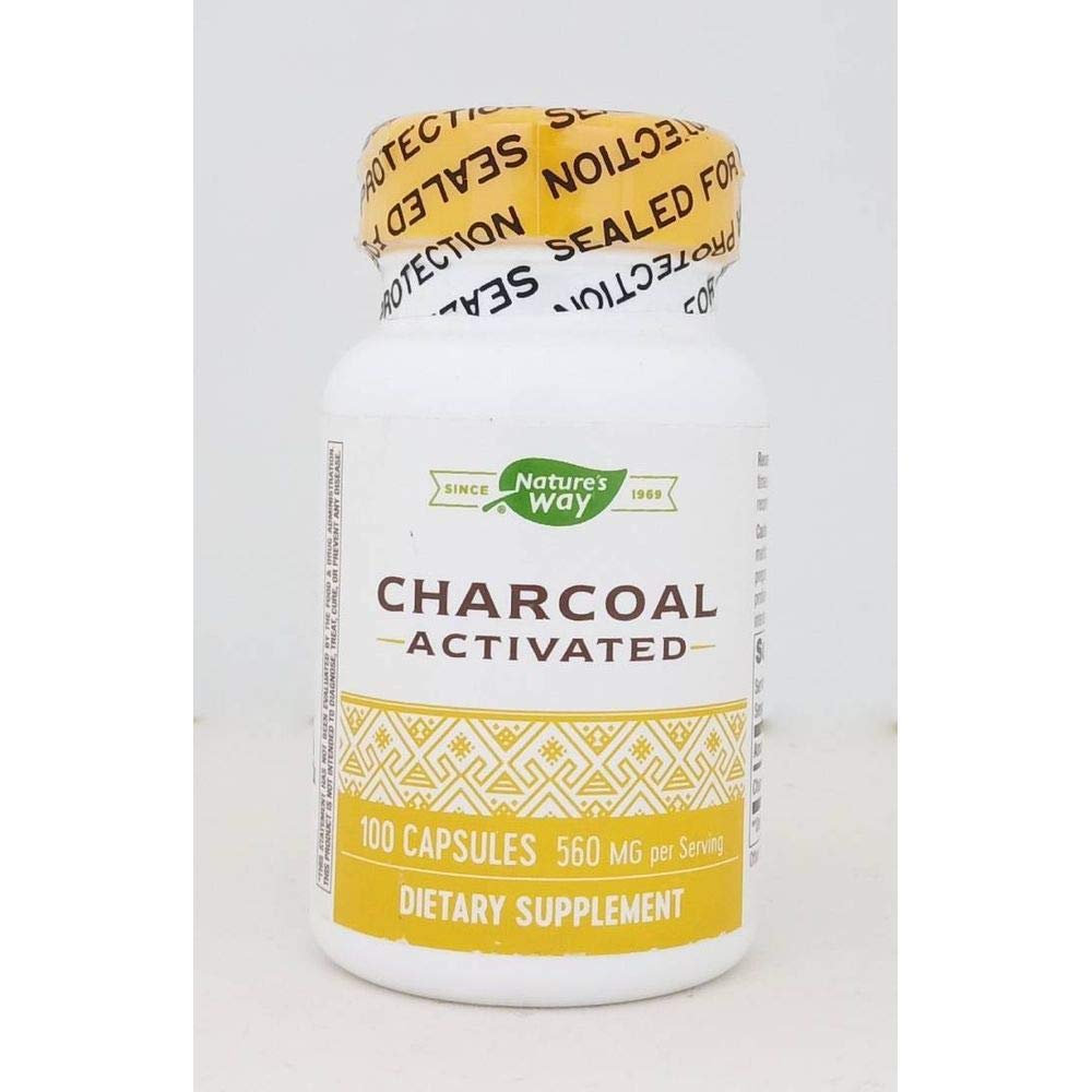 Nature's Way Activated Charcoal Hi Po bottle front with label visible and everyday use in mind