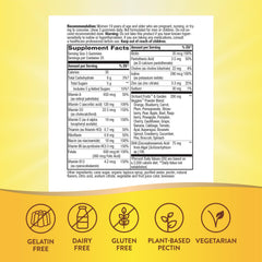 Nature's Way Alive Prenatal bottle open—3 gummies daily for easy use.