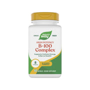 Nature's Way B-100 Complex bottle-front view promoting daily energy support
