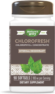 Nature's Way Chlorofresh bottle label showing odor control potential