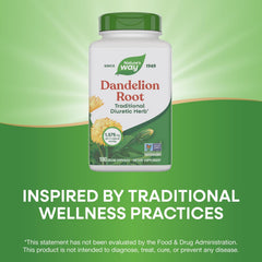 Nature's Way Dandelion Root packaging variation emphasizes natural design