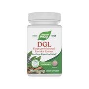 Nature's Way DGL bottle with gluten-free, licorice-flavored digestive relief.